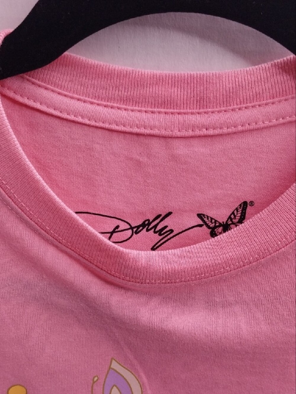 Dolly Parton Pink Graphic Crew Tee -S - Picture 2 of 4